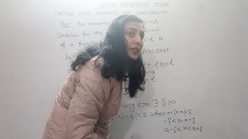 Calculus: Limits, Continuity and Derivability