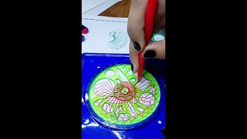 Beautiful Spirograph Design 💮#ruler #art #trending