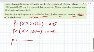 16D Solving problems using the normal distribution