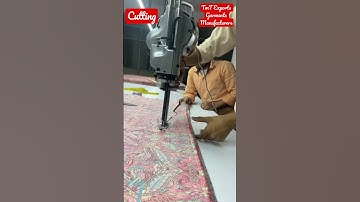 Today we are cutting fabric for top 1000 pcs 200 layer#viral#fabric#cuttingmachine viral#viralshorts