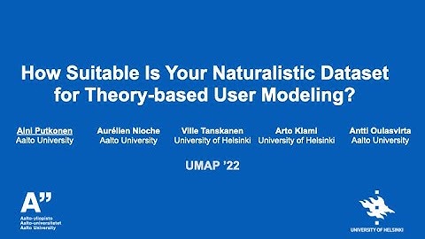How Suitable Is Your Dataset for Theory-based User Modeling? [UMAP 