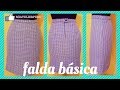 ✂️CONFECCIÓN de FALDA  BÁSICA ( LA MOLDERÍA ESTÁ EN EL OTRO VIDEO)