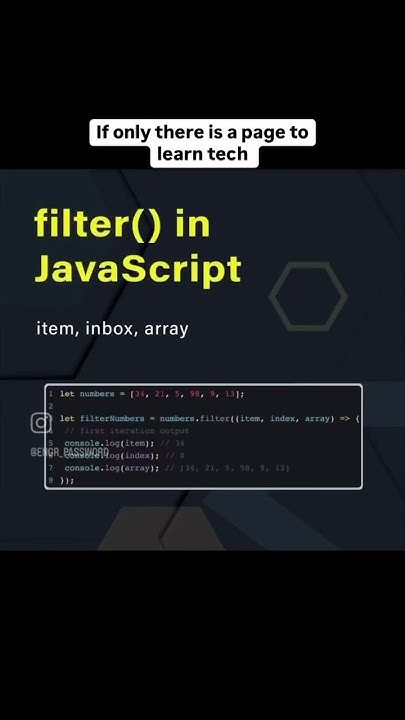 Filtering out the nonsense, just like filter() in JavaScript 😎🔥# ...