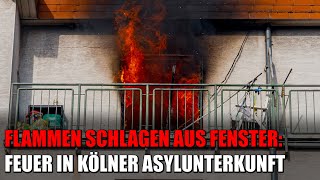 Flammen schlagen aus Wohnung: Feuer in Asylunterkunft in Köln-Kalk | 10.02.2024