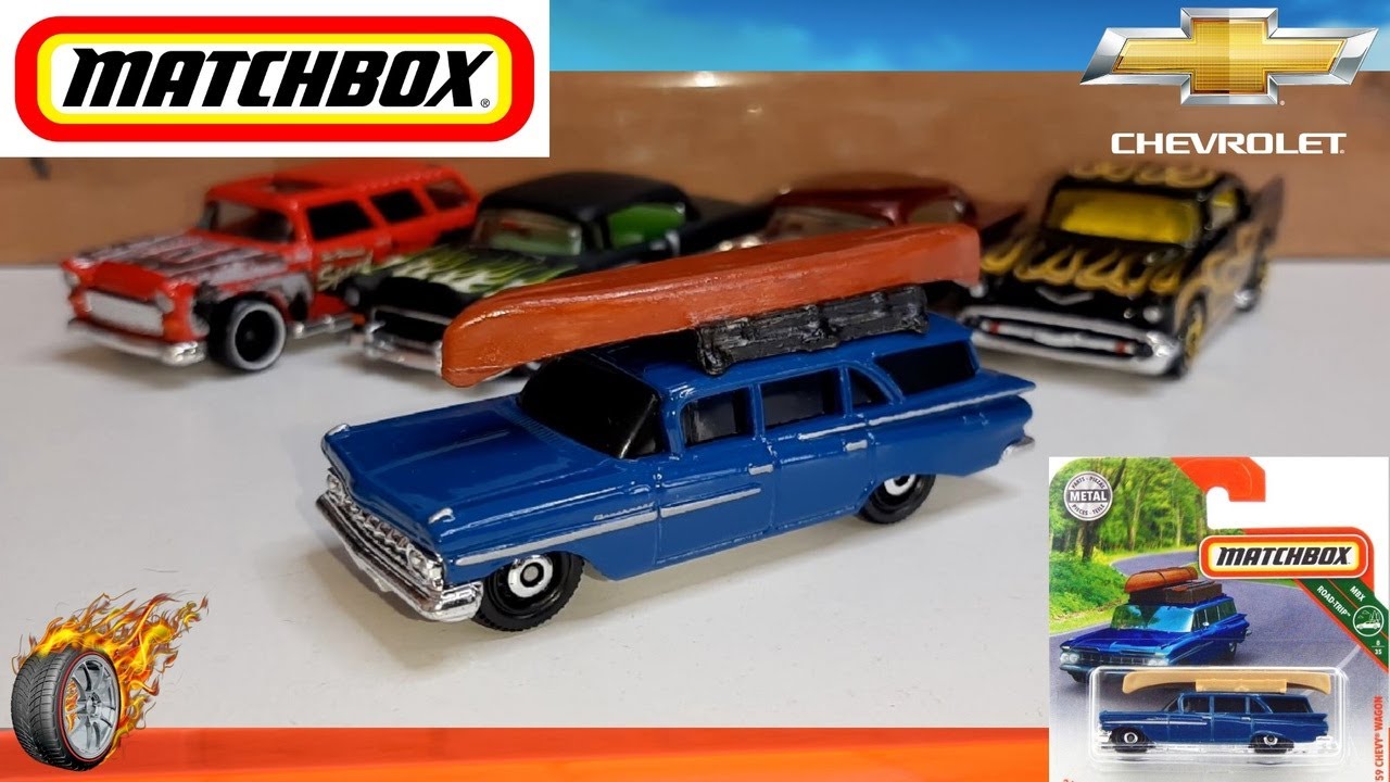 Matchbox 2017 Metal Parts – ’59 Chevy Wagon, Rot, Modellauto Im Sammlerformat