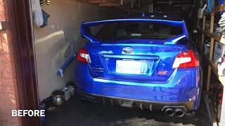 2019 STi Catback Straight Pipe Exhaust Cold Start