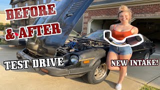 BEFORE & AFTER| 280zx New Intake Test Drive