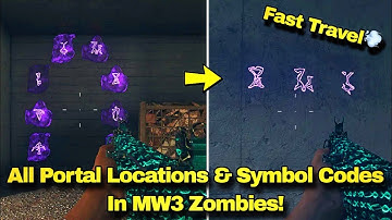 How To Fast Travel In MW3 Zombies -  All Portal Locations & Symbol Codes Explained