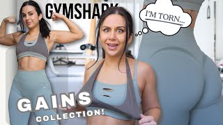 Im Torn Up New Gymshark Gains Seamless Scrunch Leggings Try On Haul Review 