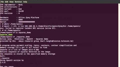 Proof of concept: Zynq PetaLinux OpenCV demo