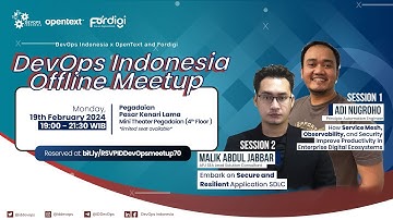 DevOps Indonesia Offline Meetup with FORDIGI x OpenText