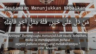 Hadits Tentang Keutamaan Menunjukkan Kebaikan