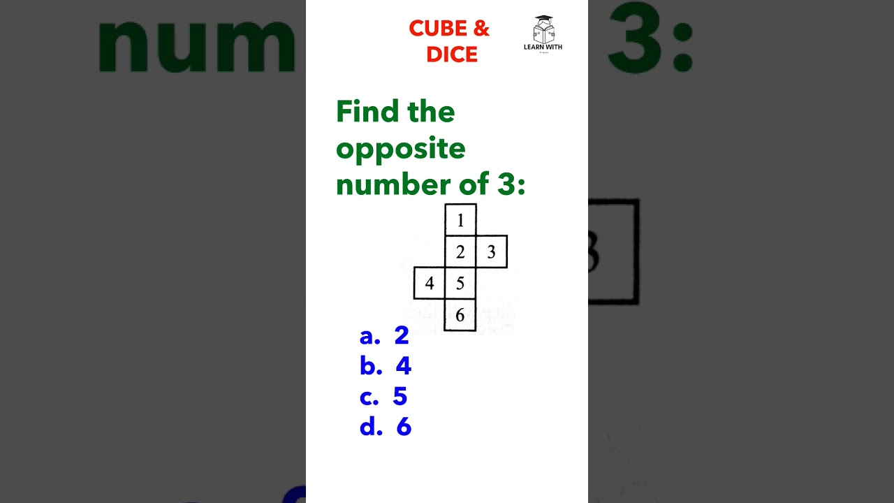 cube & dice important question no.2 