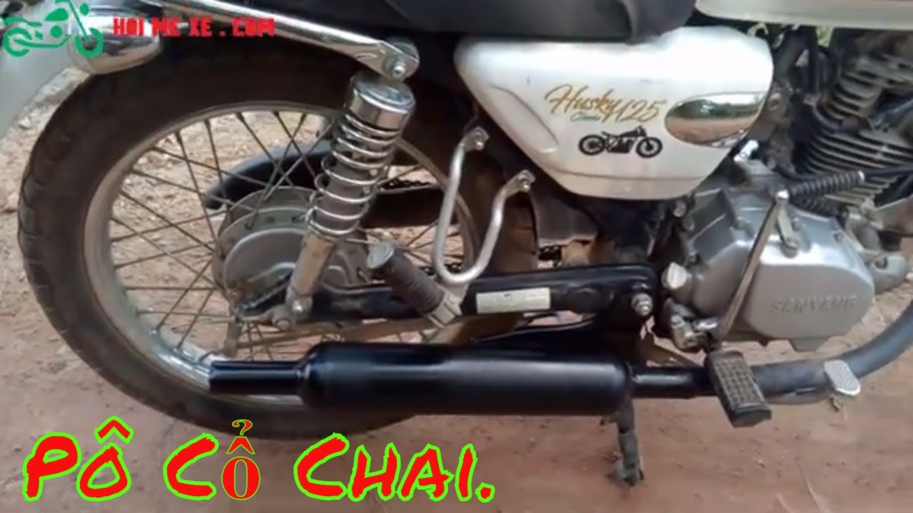 Độ Pô Cổ Chai Cho Sym Husky 125cc - Hội Mê Xe - YouTube