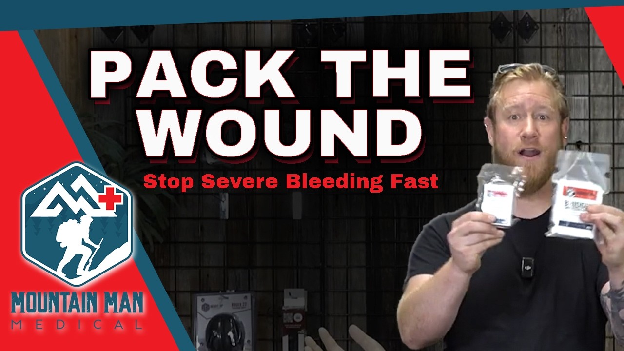 How to Pack a Wound & Apply a Pressure Dressing | Compressed Gauze + Bridger Bandage Demo