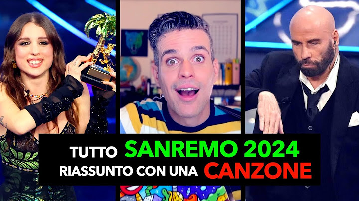 TUTTO SANREMO 2024 riassunto con una CANZONE (in meno di 90")