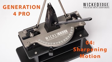 04  Wicked Edge Diamond Stones and Sharpening Motion - Wicked Edge Generation 4 Pro Instructions