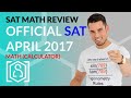 SAT Math: April 2017 OFFICIAL TEST Calculator (In Real Time)
