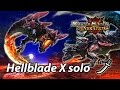 MHGen Lv10 Hellblade Glavenus solo (Adept Long Sword) - 8'23
