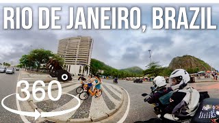 360° Motorcycle Ride in Rio de Janiero, Brazil  (Copacabana Beach)