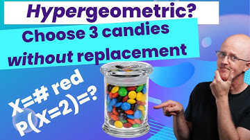 Prob & Stats, Lec 9A: Hypergeometric Distribution Example (Choosing Without Replacement)
