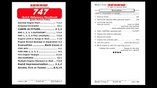Quick Reference Handbook - QRH | B747-400, B747-8
