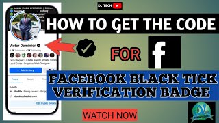 How To Get The Code For Facebook Black Tick Verification Badge | Facebook Black Tick Code #facebook