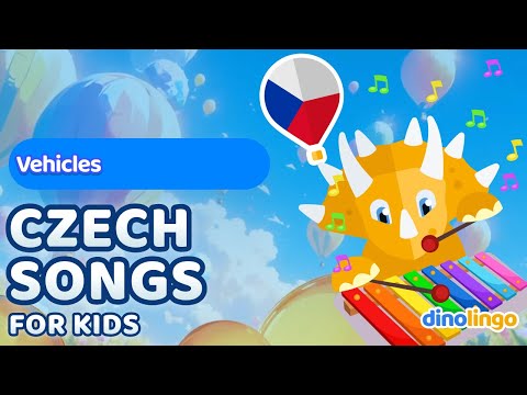 Thumbnail for Czech vocabulary words for kids - Vehicles Song
