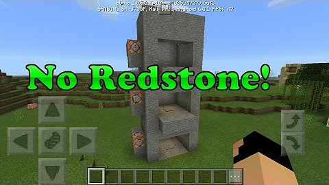 Minecraft pe: how to make working elevator with command blocks 1.0.5