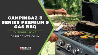 Campingaz 3 Series Premium S Gas BBQ | 3 Burner BBQ with InstaClean Aqua