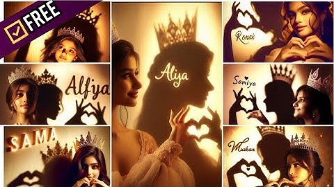 How To Make Shadow Girl Name 3D Ai image Generator | Bing image Creator tutorial | microsoft bing ai