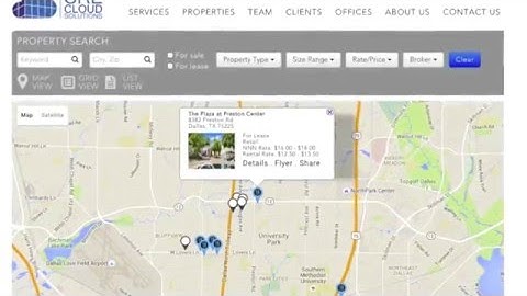 Add custom Map Markers to you commercial real estate map search