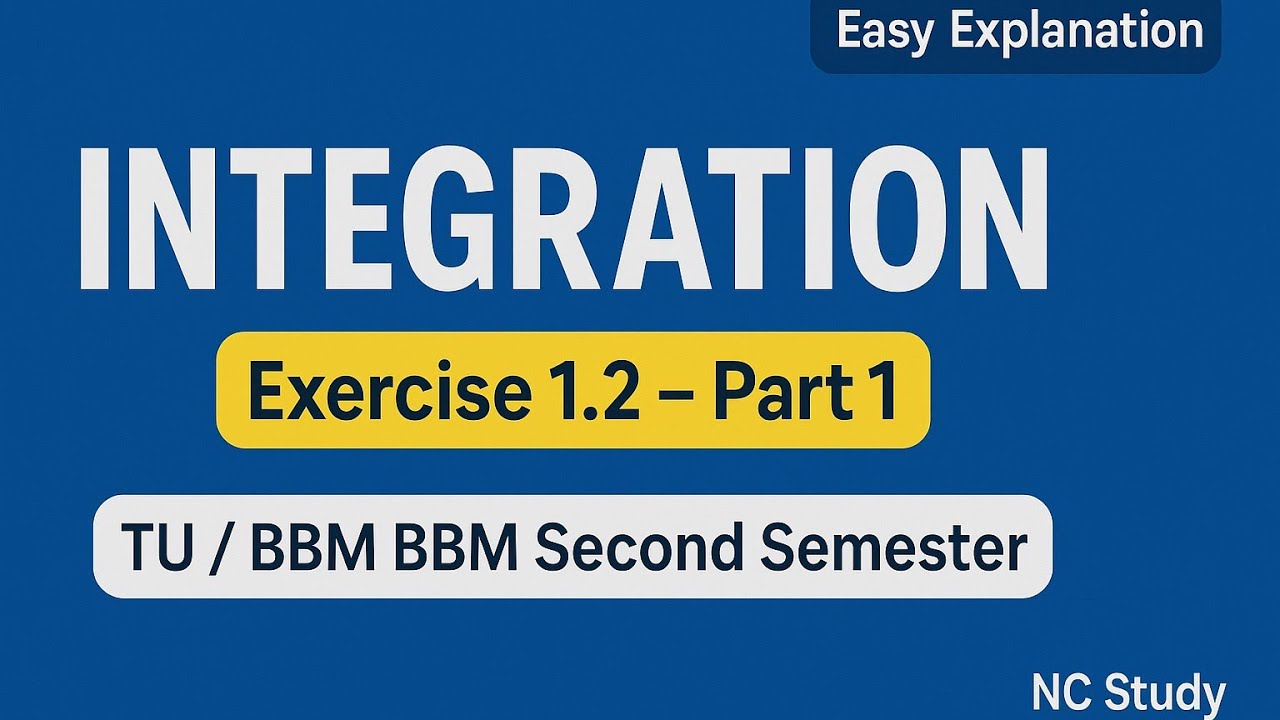 Exercise 1.2 | Business Maths BBA BBM 2nd Sem | Easy Way (Part 1)
