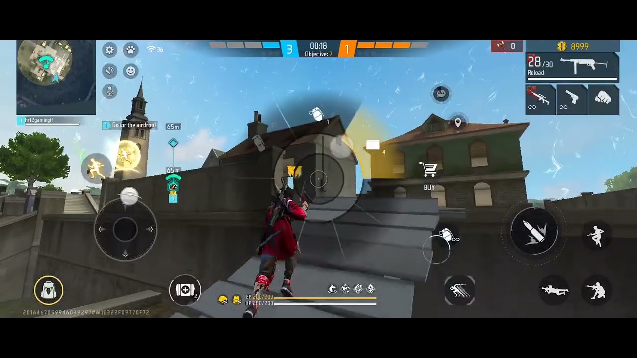 My new gaming video is come and good 👍 1v3 custom room in 