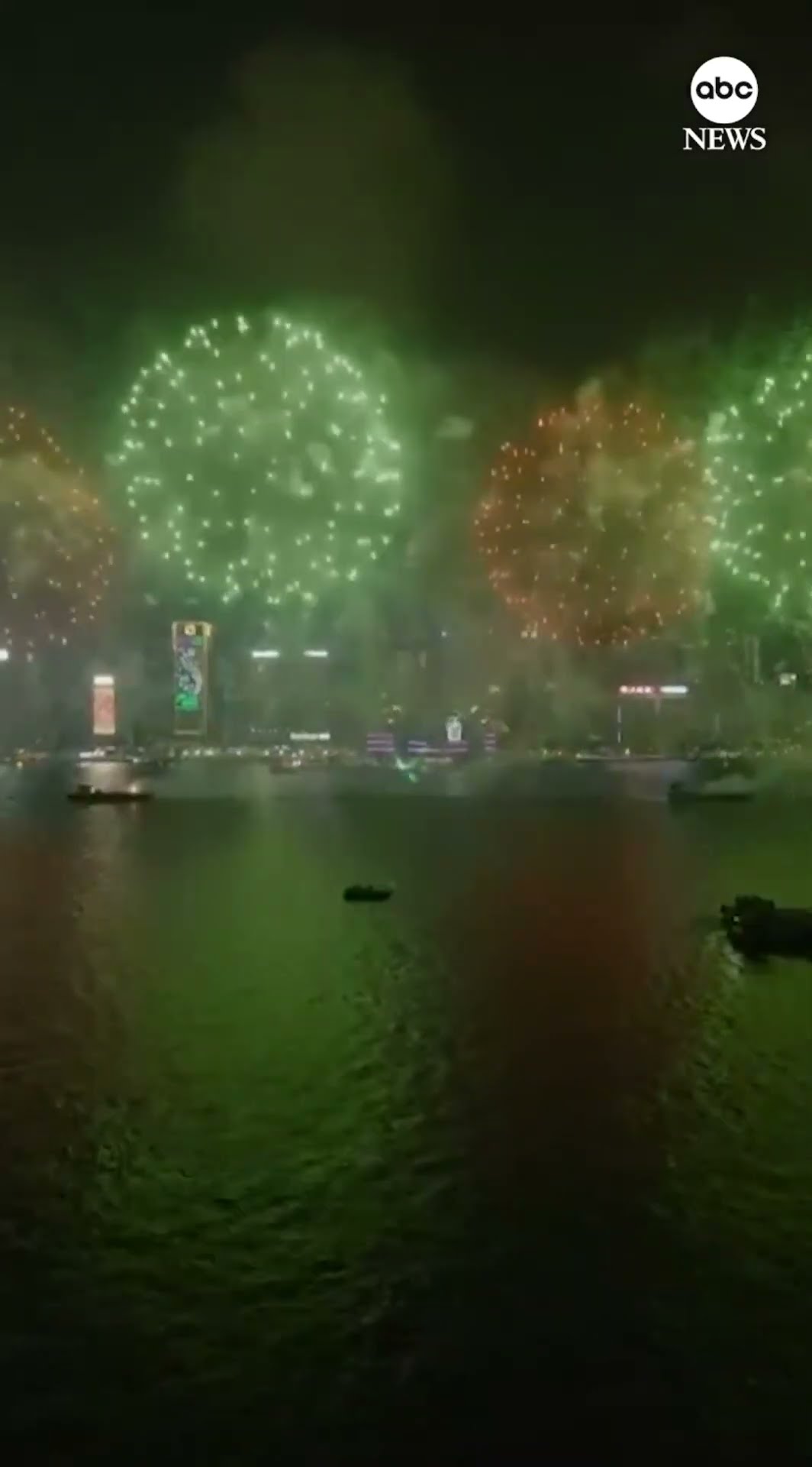 Hong Kong celebrates New Year's Eve with fireworks display