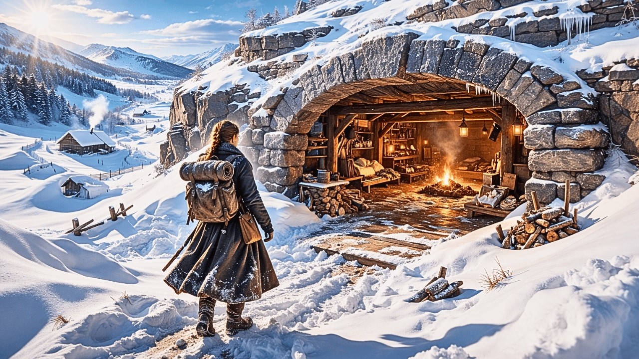 People Mocked When She Cut A Stone Shelter Into The Hillside — Then The Blizzard Proved Her Right!