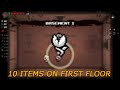 So this is HOW you can start a run with 10 items in The Binding of Isaac...