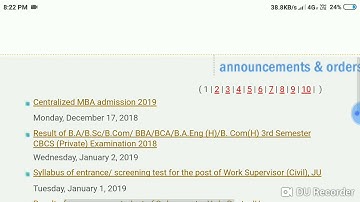 3rd sem private result declared ( Under CBCS) Jammu university