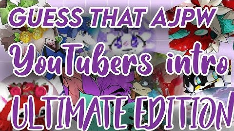 GUESS THAT AJPW YOUTUBERS INTRO ULTIMATE EDITION | AJ | ANIMALJAM CLASSIC | ANIMAL JAM PLAY WILD |