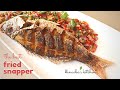 Crispy Fried Red Snapper Fish -   how to fry  whole red snapper fish