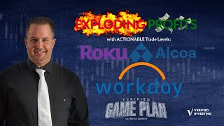 Exploding Profits with Actionable Trade Levels: Roku Short, Alcoa Bull Flag, Workday High Risk Level