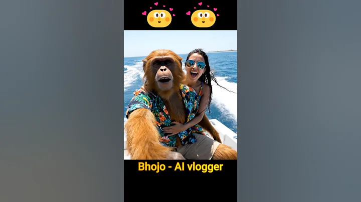 bandar ka beach vlog 🤣 Funny Monkey Video 😝 #shorts #ai #aivlog #funny