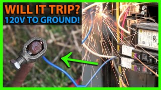 Will 120v To Ground Trip a Circuit Breaker?