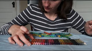 {♡_♡} Hypnotic Crayon ASMR Sounds ~ Remake of 2014 AMR Video ~ Soft Spoken, Wax Sounds ASMR Visuals