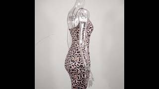 NewAsia Garden Long Summer Dress Leopard Women Vintage Animal Print Party Maxi Dress Casual trending screenshot 5