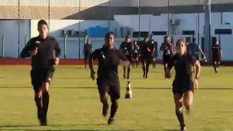 Um dia de muito treino na pré temporada de um árbitro profissional