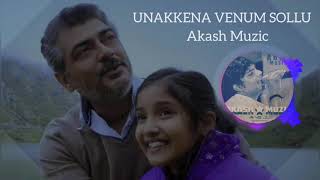 Video thumbnail of "Unakkena venum sollu Akash Muzic cover Mp3"