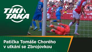 TIKI-TAKA: Patička Tomáše Chorého v utkání se Zbrojovkou