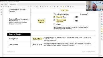 Anatomy of a Closing Disclosure - March 24, 2022