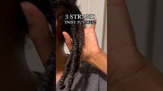 How to 3 Stand Twist on Natural Hair #twistout #curlyhairstyles #naturalhaircare #4chair